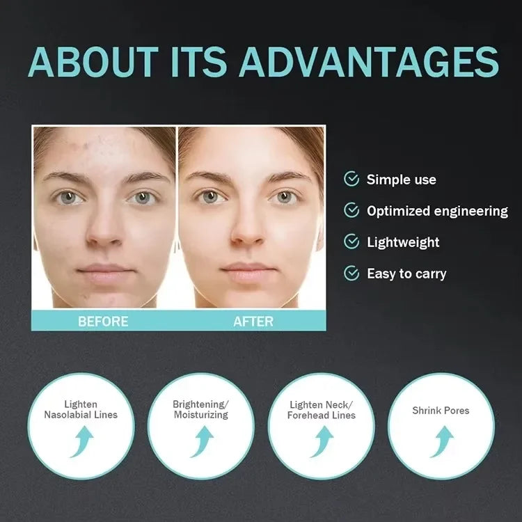 Age-R Booster H Skin Care. Rejuvenecimiento Facial con Efecto Adelgazante/Modelador/ Masajeador/Blanqueador/Hidratación/ Tensión/Firmeza para Rostro y Cuello