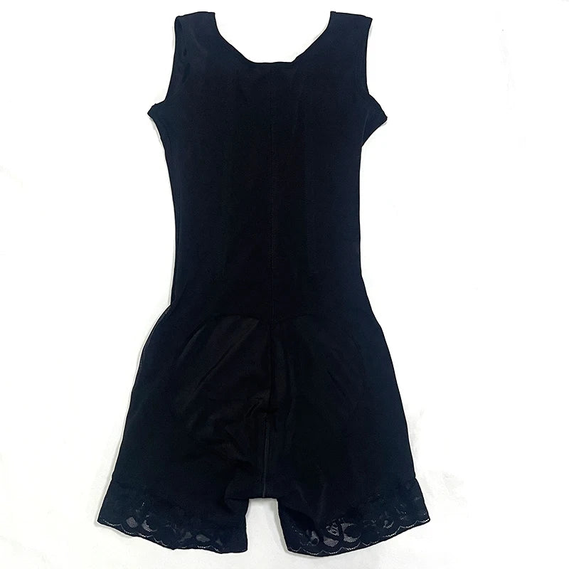 Faja modeladora de alta compresión, control de abdomen y postura, 9 huesos de memoria, levanta glúteos #Negro Talla #L