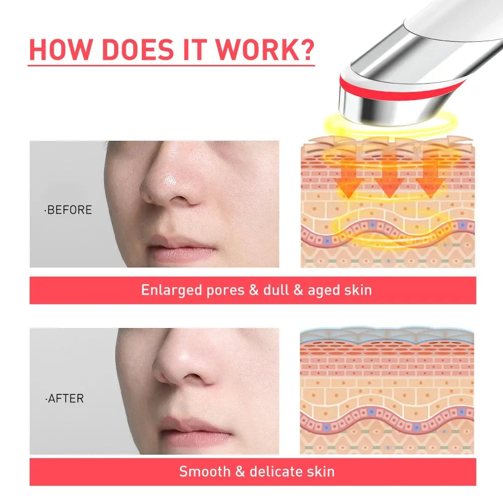 Age-R Booster H Skin Care. Rejuvenecimiento Facial con Efecto Adelgazante/Modelador/ Masajeador/Blanqueador/Hidratación/ Tensión/Firmeza para Rostro y Cuello