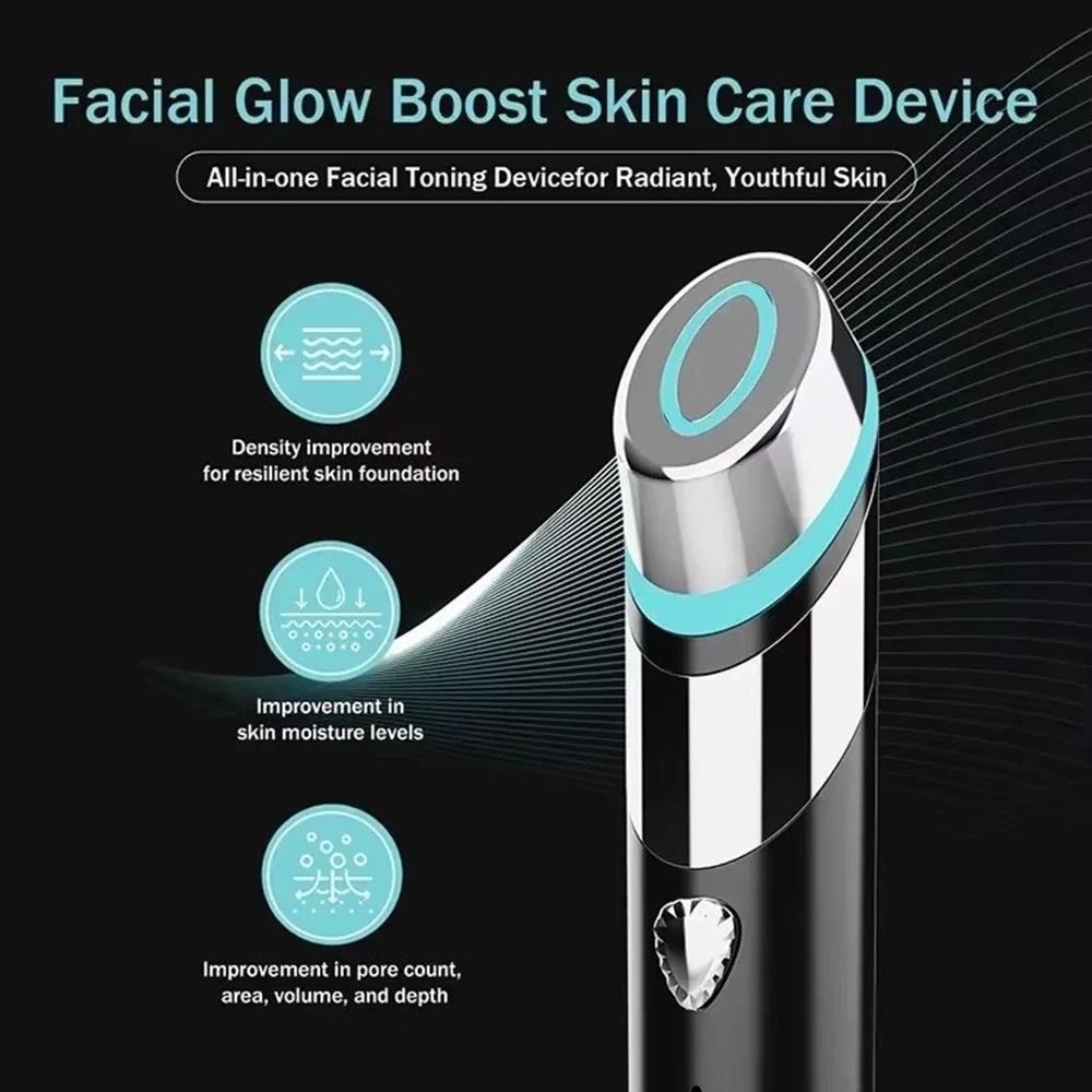 Age-R Booster H Skin Care. Rejuvenecimiento Facial con Efecto Adelgazante/Modelador/ Masajeador/Blanqueador/Hidratación/ Tensión/Firmeza para Rostro y Cuello