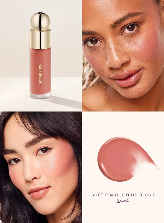 Rare Beauty Cosmeticos por Selena Gomez,Rubores Líquidos Soft Pinch. Color#Worth