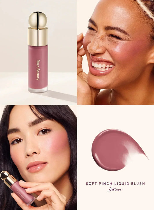 Rare Beauty Cosmeticos por Selena Gomez Rubores Líquidos. Color # Believe