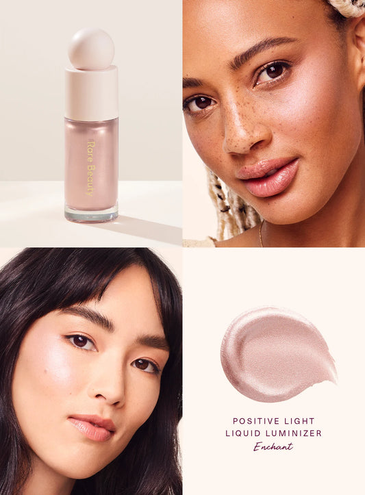 Rare Beauty Cosmeticos por Selena Gomez, iluminador líquido. #Enchant