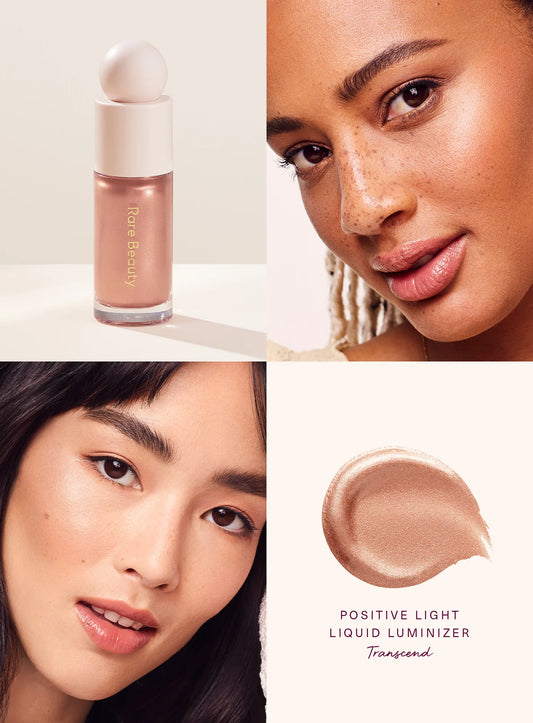 Rare Beauty Cosmeticos por Selena Gomez,iluminador líquido. #Transcend