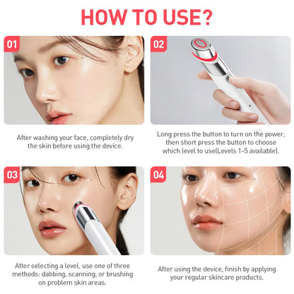 Age-R Booster H Skin Care. Rejuvenecimiento Facial con Efecto Adelgazante/Modelador/ Masajeador/Blanqueador/Hidratación/&nbsp;Tensión/Firmeza para Rostro y Cuello