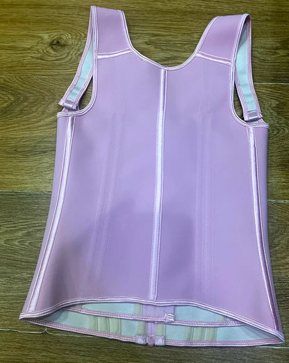 Faja modeladora , corset reductor de cintura para mujer,15 huesos de acero en espiral, soporte Lumbar, con control de abdomen, cremallera y ganchos, doble compresión.