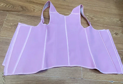 Faja modeladora , corset reductor de cintura para mujer,15 huesos de acero en espiral, soporte Lumbar, con control de abdomen, cremallera y ganchos, doble compresión.