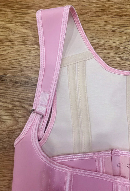 Faja modeladora , corset reductor de cintura para mujer,15 huesos de acero en espiral, soporte Lumbar, con control de abdomen, cremallera y ganchos, doble compresión.