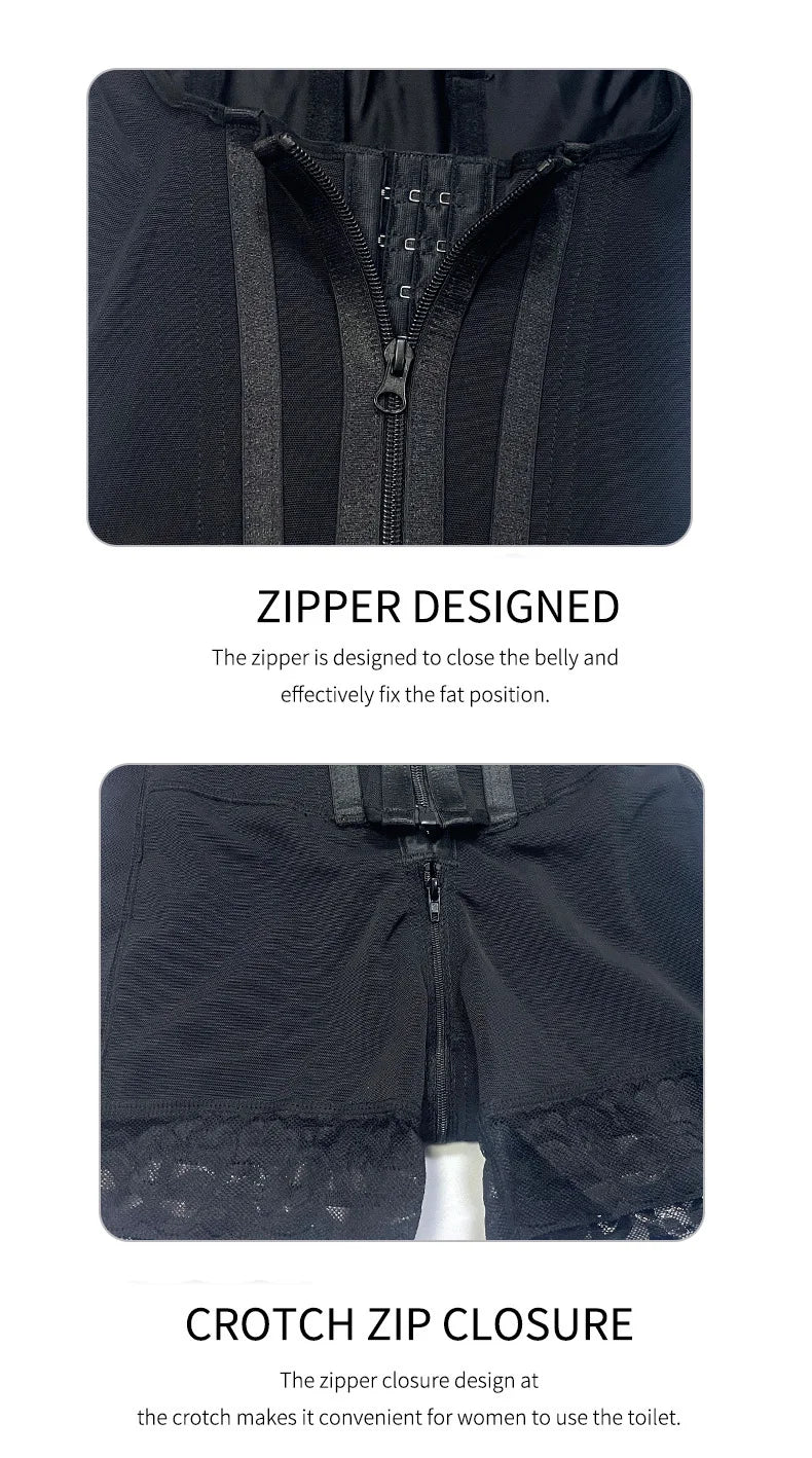 Faja modeladora de alta compresión, control de abdomen y postura, 9 huesos de memoria, levanta glúteos. Color Cinnamon. Talla M