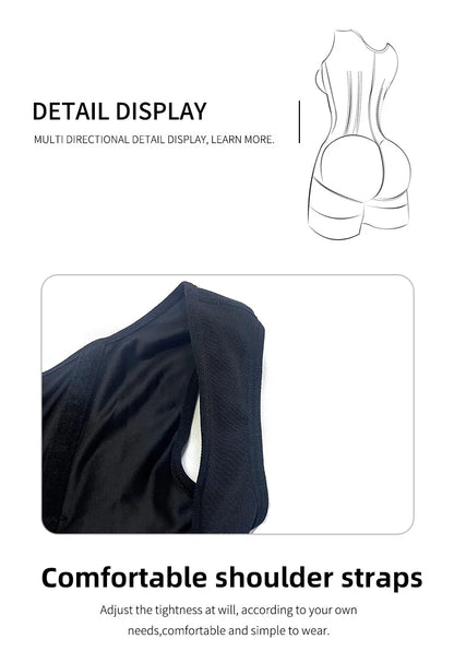 Faja modeladora de alta compresión, control de abdomen y postura, 9 huesos de memoria, levanta glúteos. Color Cinnamon. Talla M