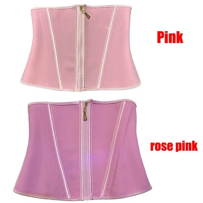 Faja modeladora , corset reductor de cintura para mujer,15 huesos de acero en espiral, soporte Lumbar, con control de abdomen, cremallera y ganchos, doble compresión.