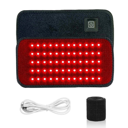 Terapia de luz roja y infrarroja, 60 LED, 850nm, 660nm, ideal para quemar grasa, mejora la circulación y la metabolismo y recuperarse de lesiones deportivas, alivio del dolor, almohadilla térmica para cintura,